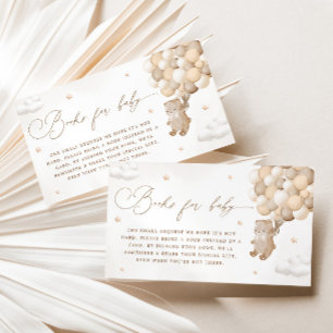 Teddy Bear Gender Neutral Book Request Begleitkarte