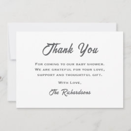 Teddy Bear Gender Neutral Cloud Nine Baby Shower Dankeskarte