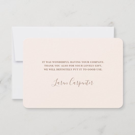 Teddy Bear Gender-neutral Dankeschön Karte (Rückseite)