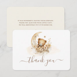 Teddy Bear Gender-neutral Dankeschön Karte