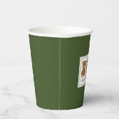 Teddy Bear Gender Neutral Minimalist Baby Shower Pappbecher (Rechts)