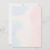 Teddy Bear Gender Reveal Baby Shower Einladung (Rückseite)