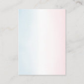 Teddy Bear Gender Reveal Book Request Begleitkarte (Rückseite)