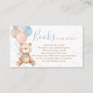 Teddy Bear Gender Reveal Bringen Sie eine Buchkart Begleitkarte