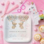 Teddy Bear Gender Reveal Pappteller (Party)