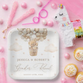 Teddy Bear Gender Reveal Pappteller (Party)