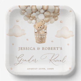 Teddy Bear Gender Reveal Pappteller
