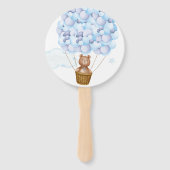 Teddy Bear Gender Reveal Party Voting Game Fächer (Vorderseite)