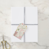 Teddy Bear Gender Reveal Vielen Dank Tag Geschenkanhänger (Mit Garn)