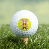 Teddy Bear Geometric Circles Loops Golf Balls Golfball (Insitu T-Shirt)