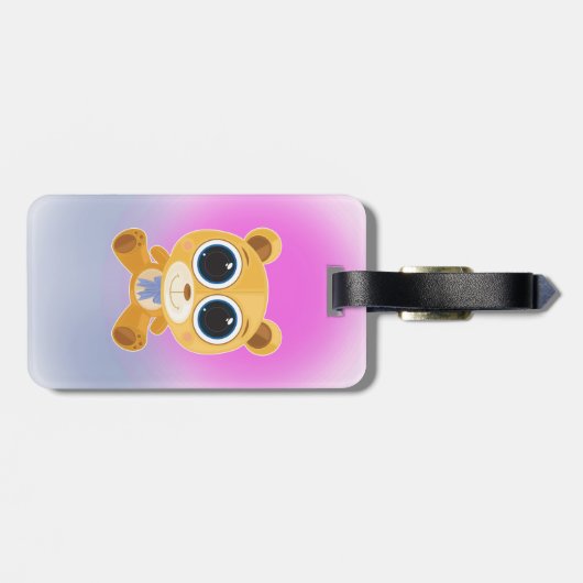 Teddy Bear Gepäckanhänger (Rückseite horizontal)