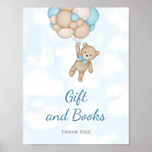 Teddy Bear Gift and Books Poster (Vorne)