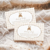 Teddy Bear Gingham Books for Baby Begleitkarte