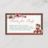 Teddy Bear Girl Baby Shooting Books for Baby Begleitkarte (Vorderseite)