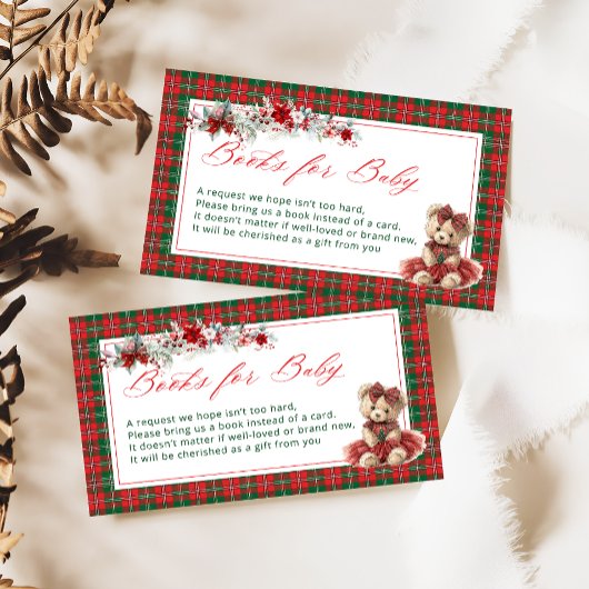 Teddy Bear Girl Baby Shooting Books for Baby Begleitkarte