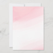 Teddy Bear Girl Babydusche Einladung (Rückseite)