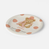 Teddy Bear Girl Babydusche Teller (Schrägansicht)