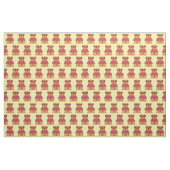Teddy Bear Girl in Dress Niedlich Stoff (Fat Quarter (45,7 x 55,9 cm))