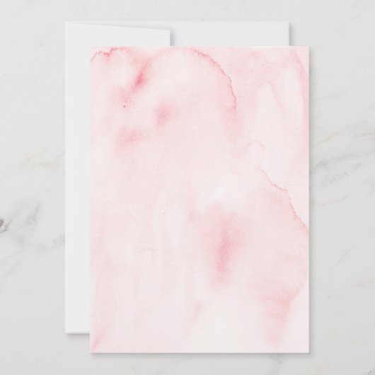 Teddy Bear Girl Wir können frühzeitig abwarten Bab Einladung (Rückseite)