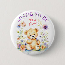 Teddy Bear Girl's Baby Shower Tuntie zu sein