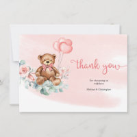Teddy Bear Greenery Wreath Blush Bloral Rose Baby