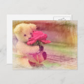 Teddy Bear Greetings Postkarte (Vorne/Hinten)