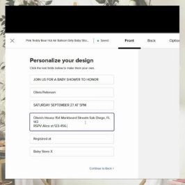 Teddy Bear GRILLEN Babydusche für Jungen Einladung