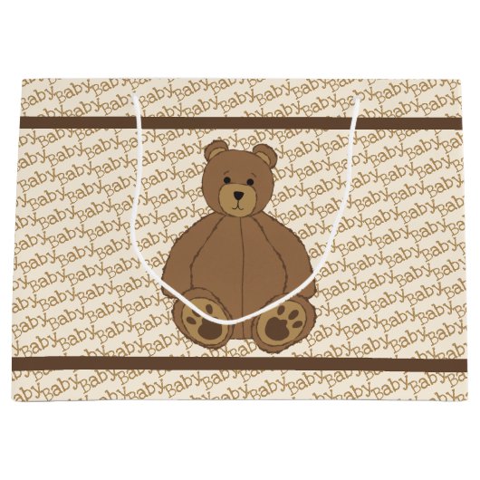 Teddy Bear große Geschenktasche Geschenktüte (Vorderseite)