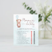 Teddy Bear Guess, der sagte, es Mama oder Daddy Ga (Stehend Vorderseite)