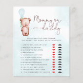 Teddy Bear Guess, der sagte, es Mama oder Daddy Ga (Vorderseite)