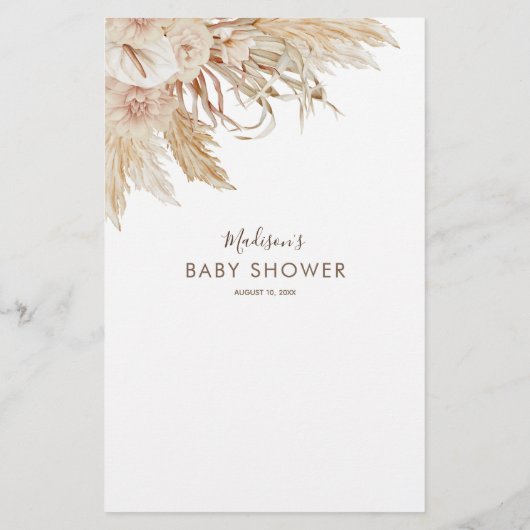 Teddy Bear Guess Who Baby Showspiel (Rückseite)