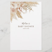 Teddy Bear Guess Who Baby Showspiel (Rückseite)