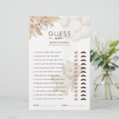 Teddy Bear Guess Who Baby Showspiel (Stehend Vorderseite)