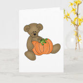 Teddy Bear Halloween Karte (Gelbe Blume)
