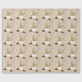 Teddy Bear & Heart Geschenkpapier (Flach)