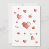 Teddy Bear Hearts Baby Shower Invitation Einladung (Rückseite)