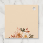 Teddy Bear Herbst Babydusche fällt in Liebe Geschenkanhänger (Rückseite)