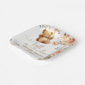 Teddy Bear Herbst Babydusche fällt in Liebe Pappteller (Gewinkelt)