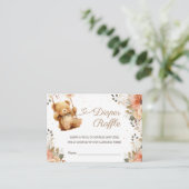 Teddy Bear Herbst Herbst Kinderdusche Windelwanne Begleitkarte (Stehend Vorderseite)