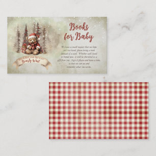 Teddy Bear Holiday Boy Babydusche Bücher für Baby Begleitkarte