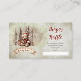 Teddy Bear Holiday Boy Babydusche Windelwanne Begleitkarte
