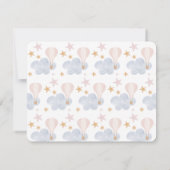 Teddy Bear & Hot Air Ballon, aus dem Kinderzimmer Einladung (Rückseite)