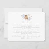 Teddy Bear & Hot Air Ballon, aus dem Kinderzimmer Einladung (Vorderseite)