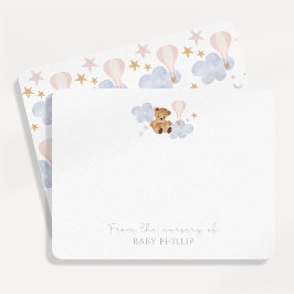 Teddy Bear & Hot Air Ballon, aus dem Kinderzimmer Einladung