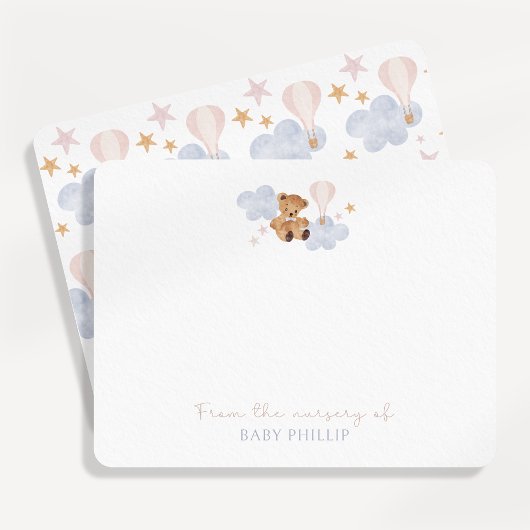 Teddy Bear & Hot Air Ballon, aus dem Kinderzimmer Einladung