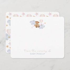 Teddy Bear & Hot Air Ballon, aus dem Kinderzimmer Einladung