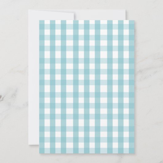 Teddy Bear Hot Air Ballon Babydusche Einladung (Rückseite)