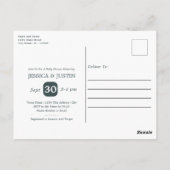 Teddy Bear Hot Air Ballon Babydusche Postkarte (Rückseite)