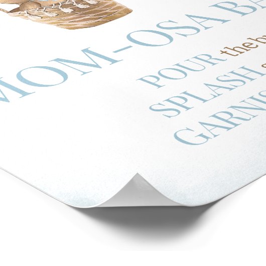 Teddy Bear Hot Air Ballon Mama Osa Bar Poster (Ecke)