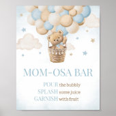 Teddy Bear Hot Air Ballon Mama Osa Bar Poster (Vorne)